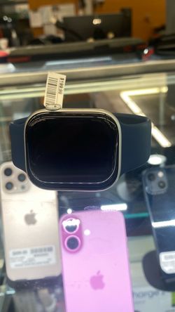 Apple Watch with Navy Blue Sport Band
