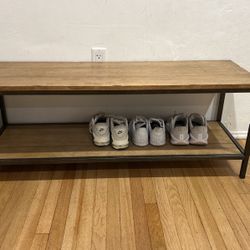 Wooden Entry Bench