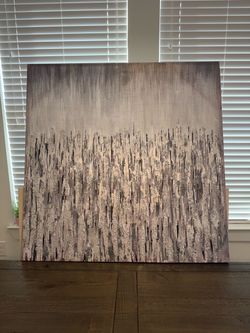 Textured Silver and White Wall Decor