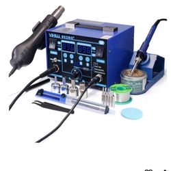 2 in 1 Soldering Iron Hot Air Rework Station °F /°C with Multiple Functions