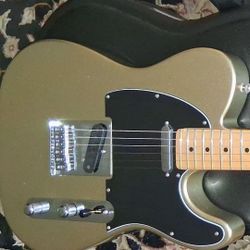 50s Style Telecaster with Fender Case, Diamond Anniversary Metalic, Great Shape, Locking Tuners; Best $ Or Trade a US Stratocaster +$ to U