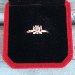 Beautiful Vintage 14k Solid White Gold  Diamond Engagement Ring Size 6.25-Maker Stamped Marden