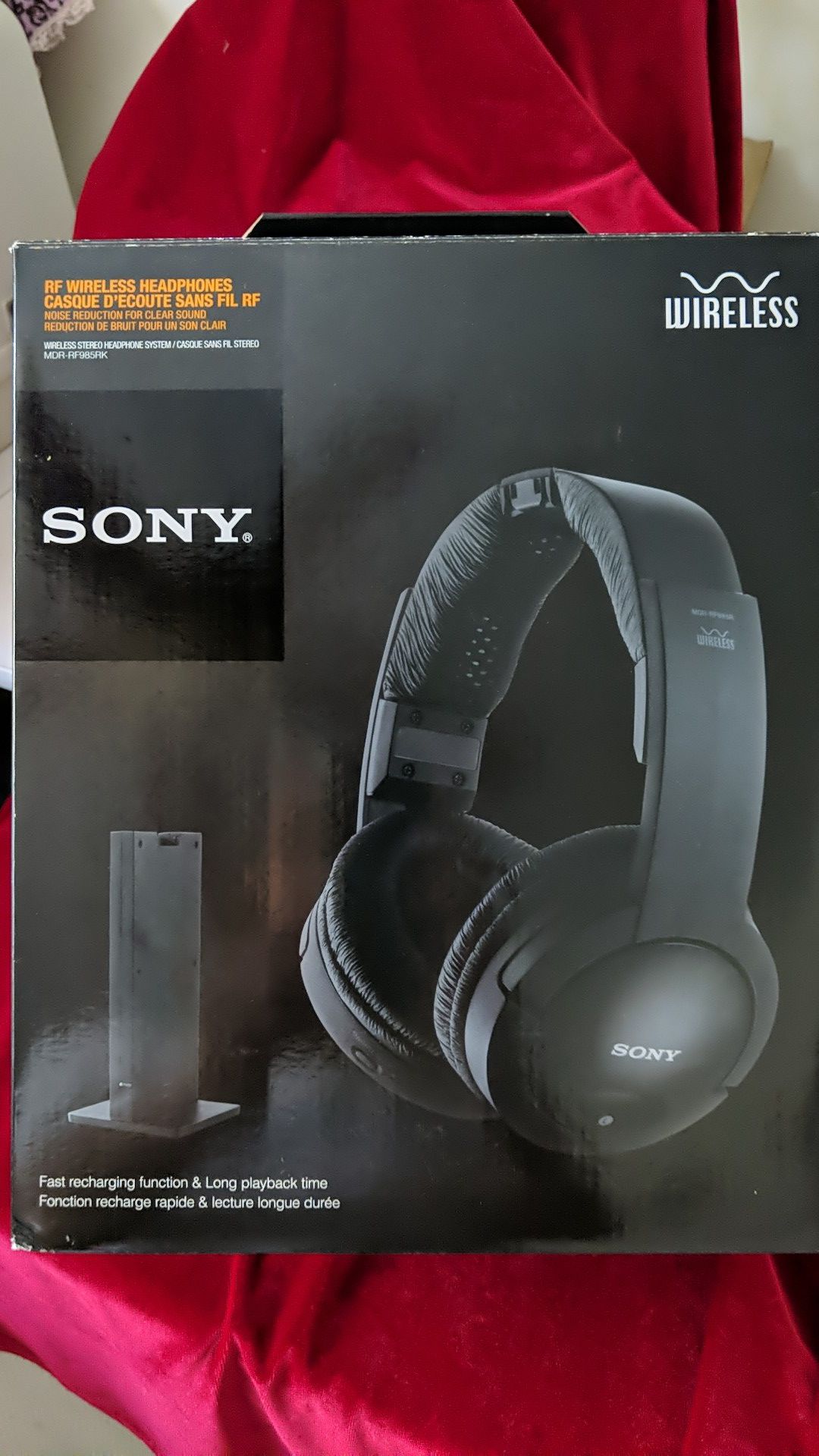 Sony MDR-RF985RK Over the Ear Headphones - Black