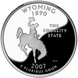 ROLL OF WYOMING STATE QUARTERS