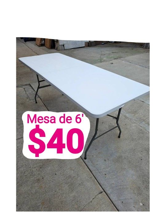 Mesa Nueva De 6' / 6ft Folding Table - White