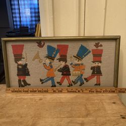 Vintage Toy Soldier Needlepoint 