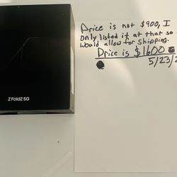 Shipping Only!  New Unopened Z Fold 2 ATT / FirstNet