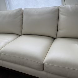 Couch, High-End, Leather, Premium Wood Trim