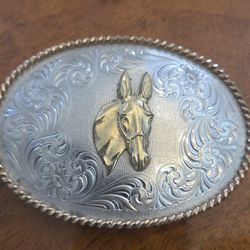 Vintage Montana Silversmiths Belt Buckle