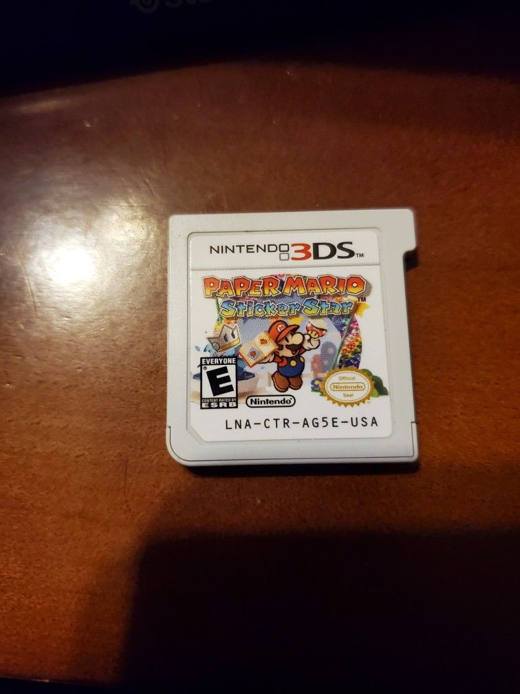 Paper Mario STICKER STAR 3DS Cartridge Only