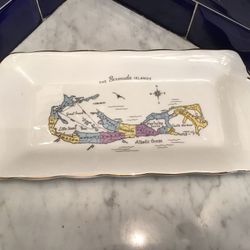 Vintage Royal Standard Bone China, Bermuda Plate 