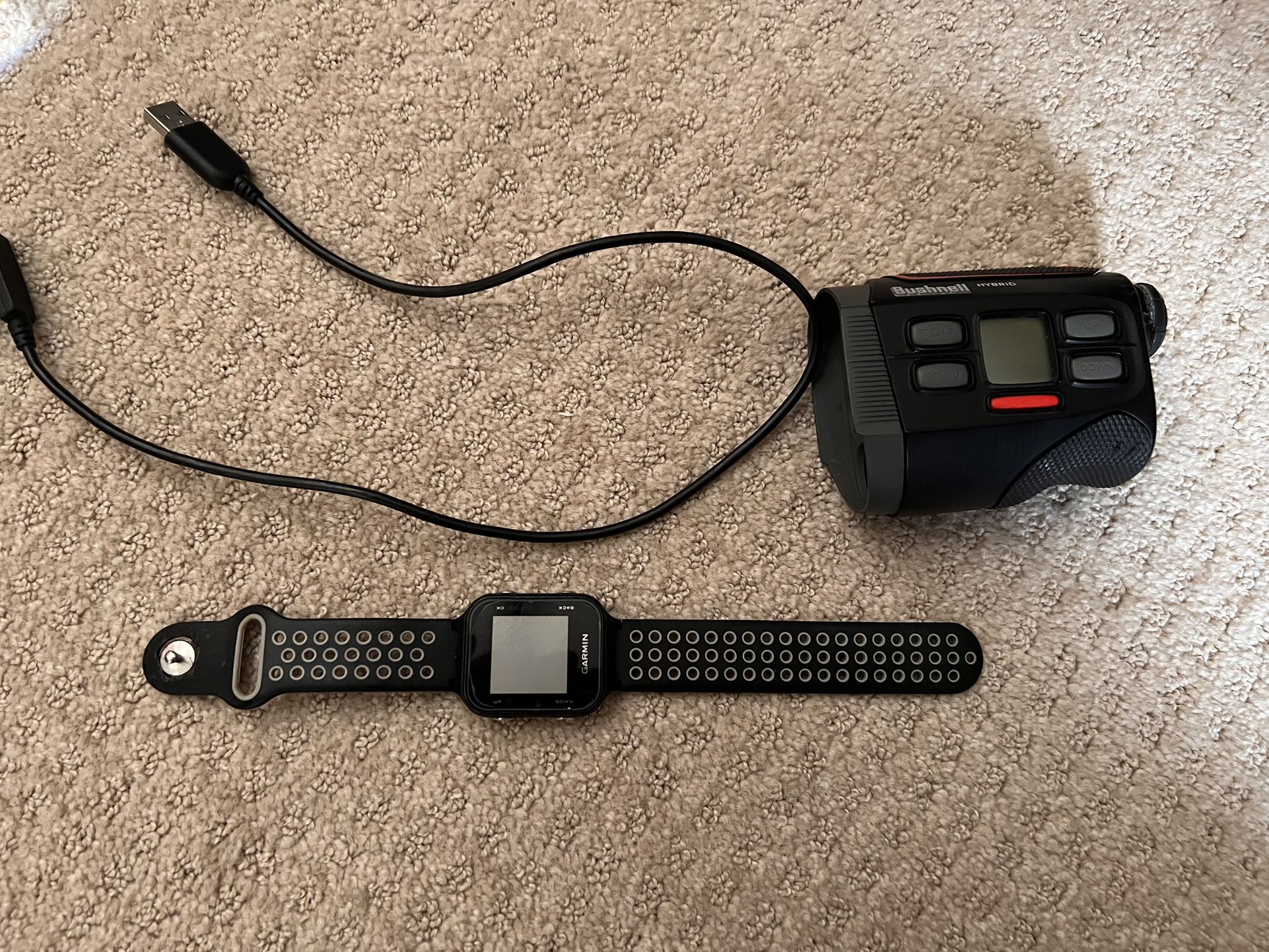 Garmin s20 watch and Bushnell hybrid rangefinder