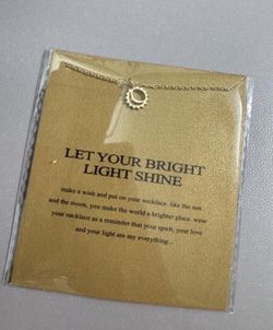 Gold Sun and Moon Necklace – New on Gift Card