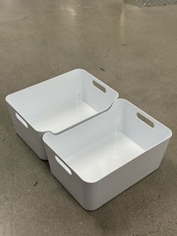 IKEA White Storage Boxes