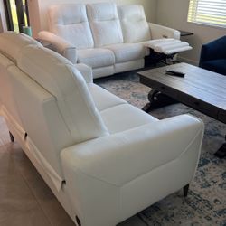 Leather Electric Recliner Sofa And Loveseat 