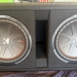 2x 12” Kicker Comp R Subwoofers – Hit Hard 🔊 Must Sell 