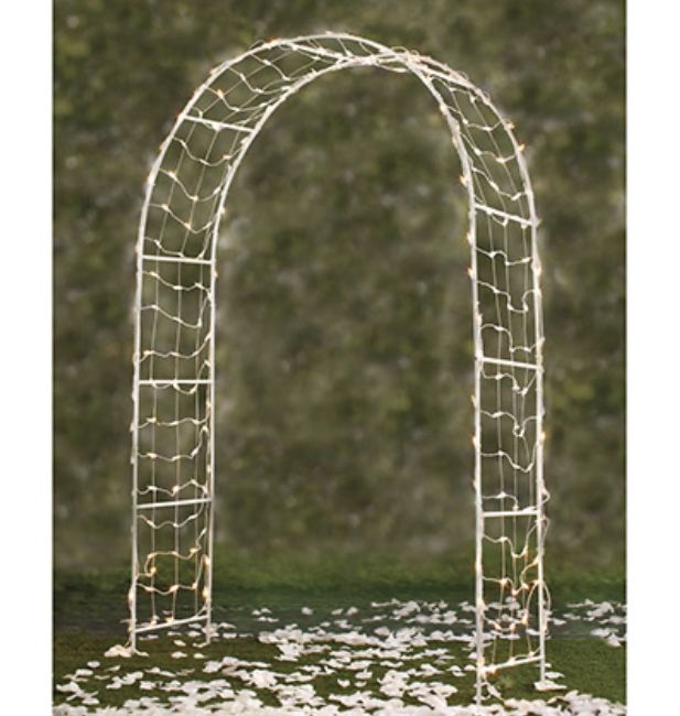 Garden trellis light up arch