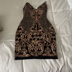 Black And Gold Dress 