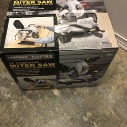 Chicago Electric 10” Miter compound Laser Saw 61973