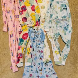 8 Piece Pack: Assorted 5T Girl's Pajamas