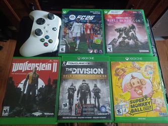 XBOX SERIES X CONTROLLER NEW AND PRE-OWNED GAMES LOT $140 FINAL PRICE READ DESCRIPTION AND SEE ALL PICTURES