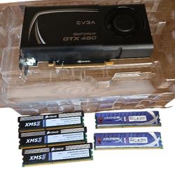 EVGA GTX 460 1GB + 24GB DDR3 RAM Bundle (Corsair XMS3 + Kingston HyperX) 