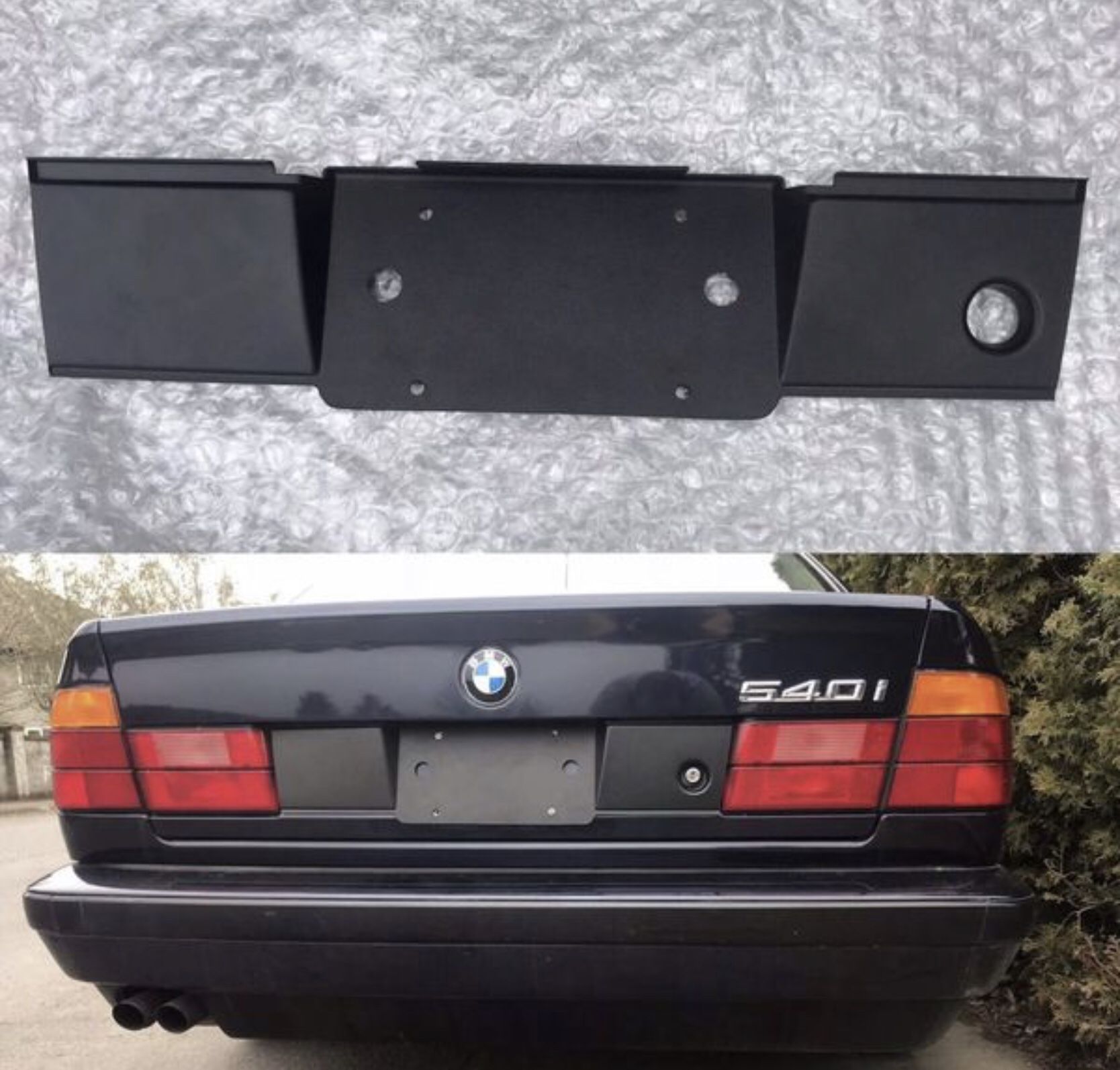 Bmw e34 525i 535i 530i m5 heckblende plate filler hella