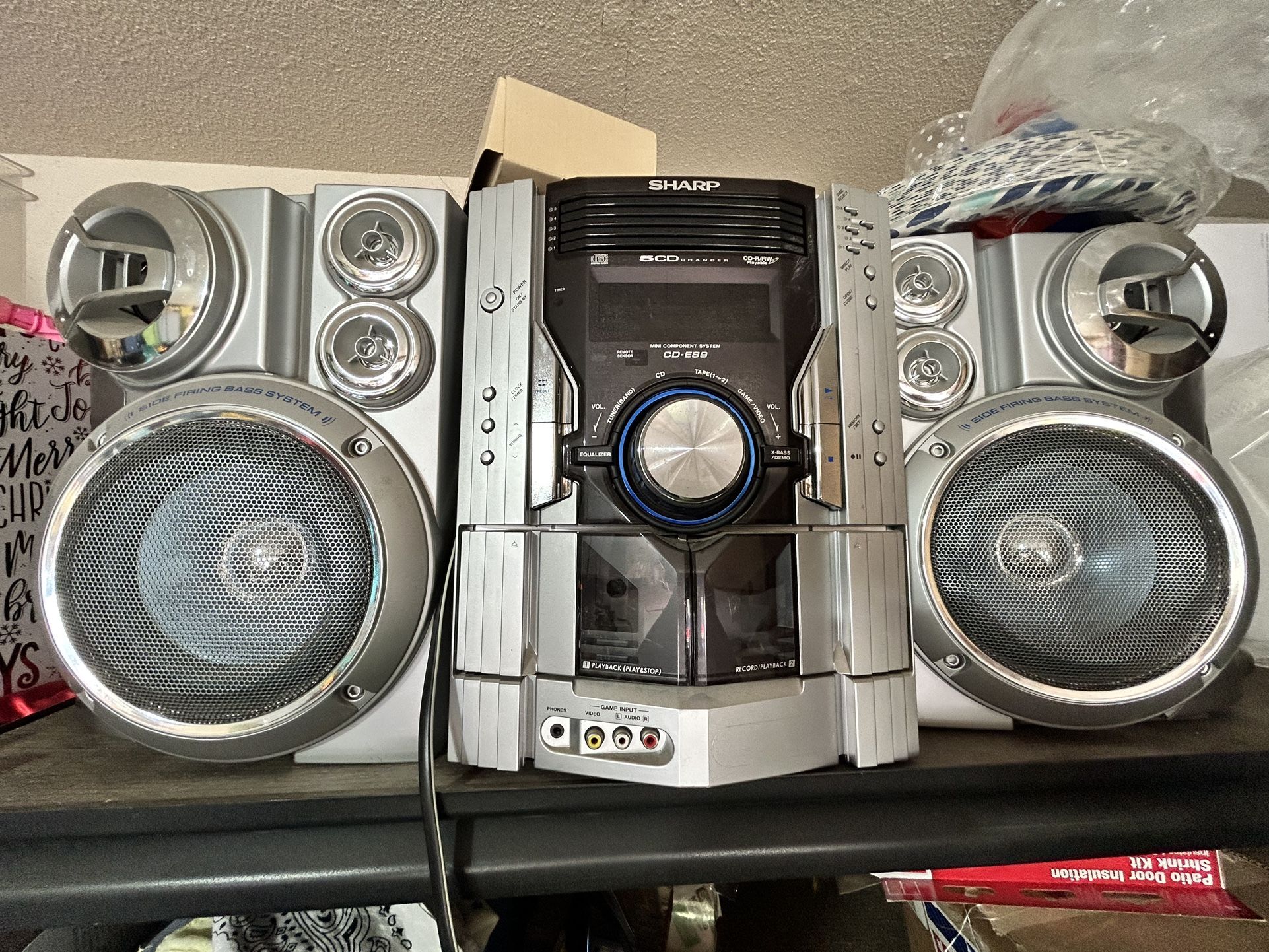 Sharp stereo system with remote