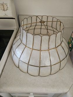 Vintage Capiz Shell Lampshade Only