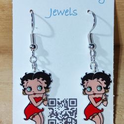 Betty Boop Fan Art Earrings 