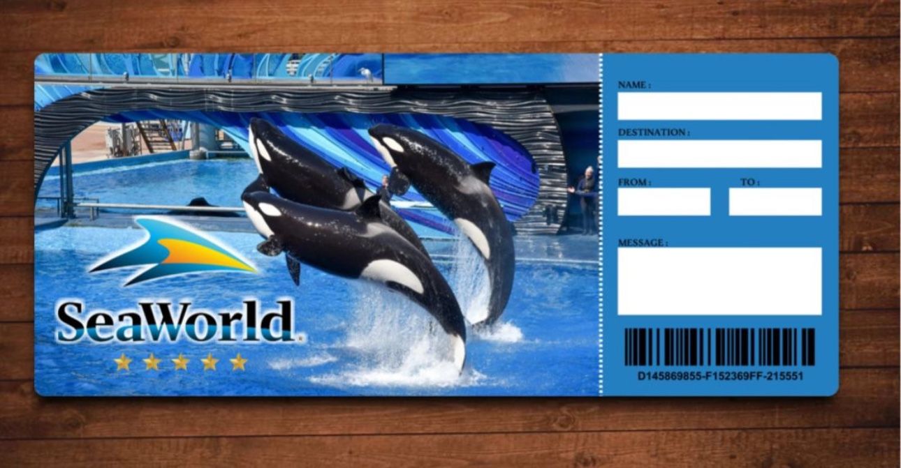 2 SeaWorld Ticket