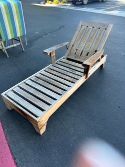 2 Teak Loungers