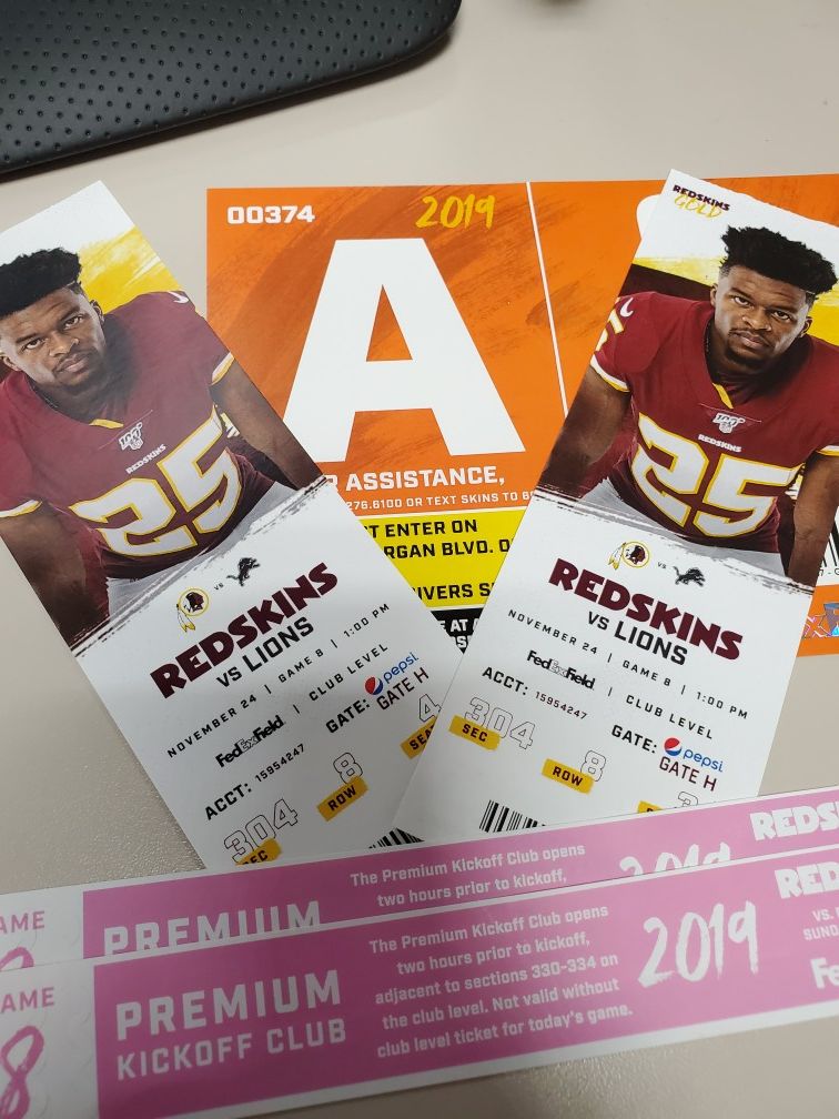 Redskins tickets