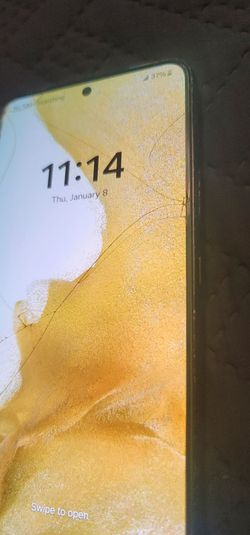 Galaxy S21 256gb Clean Unlock used has crack screen working perfect selling cheap