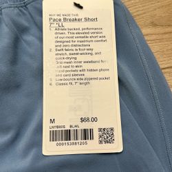 Lululemon :  Men 7” Pace Breaker Short
