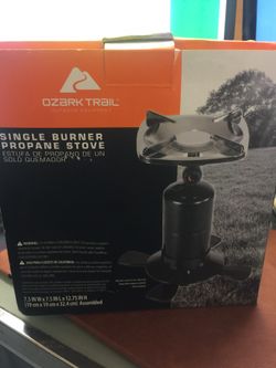 New ozark trail single burner propane stove