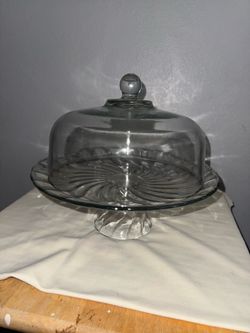 Vintage Glass Cake Stand