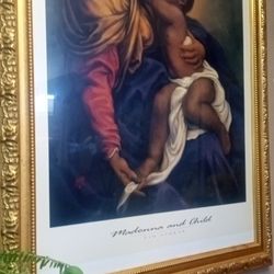 New Madonna And Child Gold Frame High Quality Heavy Duty 