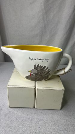 Rae Dunn Happy Turkey Day Gravy Boat