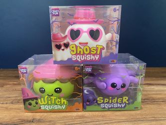 RMS Crazy Fun Limited Edition Halloween Squishy! Witch, Ghost, Spider