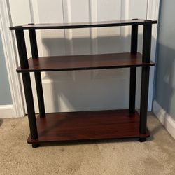Wooden Stand With Shelves
