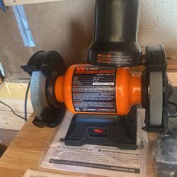 Bench Grinder W/ Light 