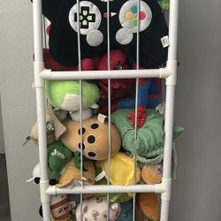 Assorted Plush Toy Collection + PVC "Zoo" enclosure
