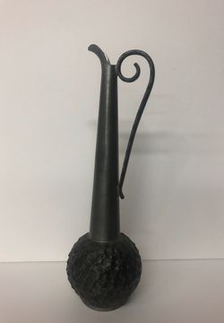 Selandia norway pewter pitcher vase vintage 10”