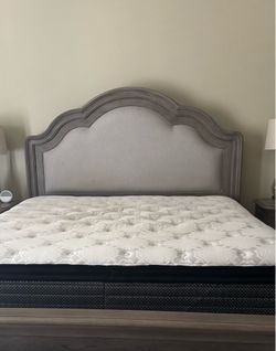 Cali king frame and bed
