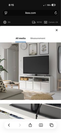 Ikea Tv stand with storage cubes