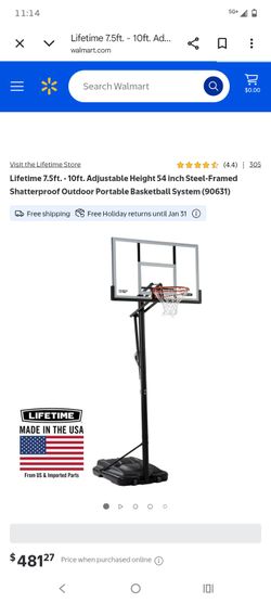Adjustable Portable Basketball Hoop System