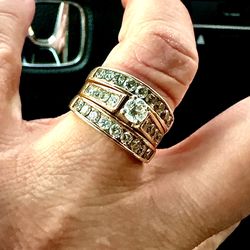 Wedding Ring 14k with diamonds