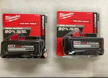 2 PACK Milwaukee M18 RedLithium High Output XC8.0 Battery – 2 Pack