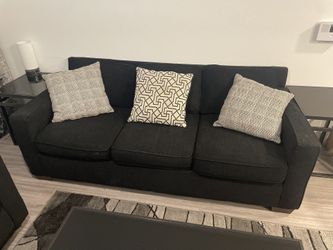 Black Fabric Couch
